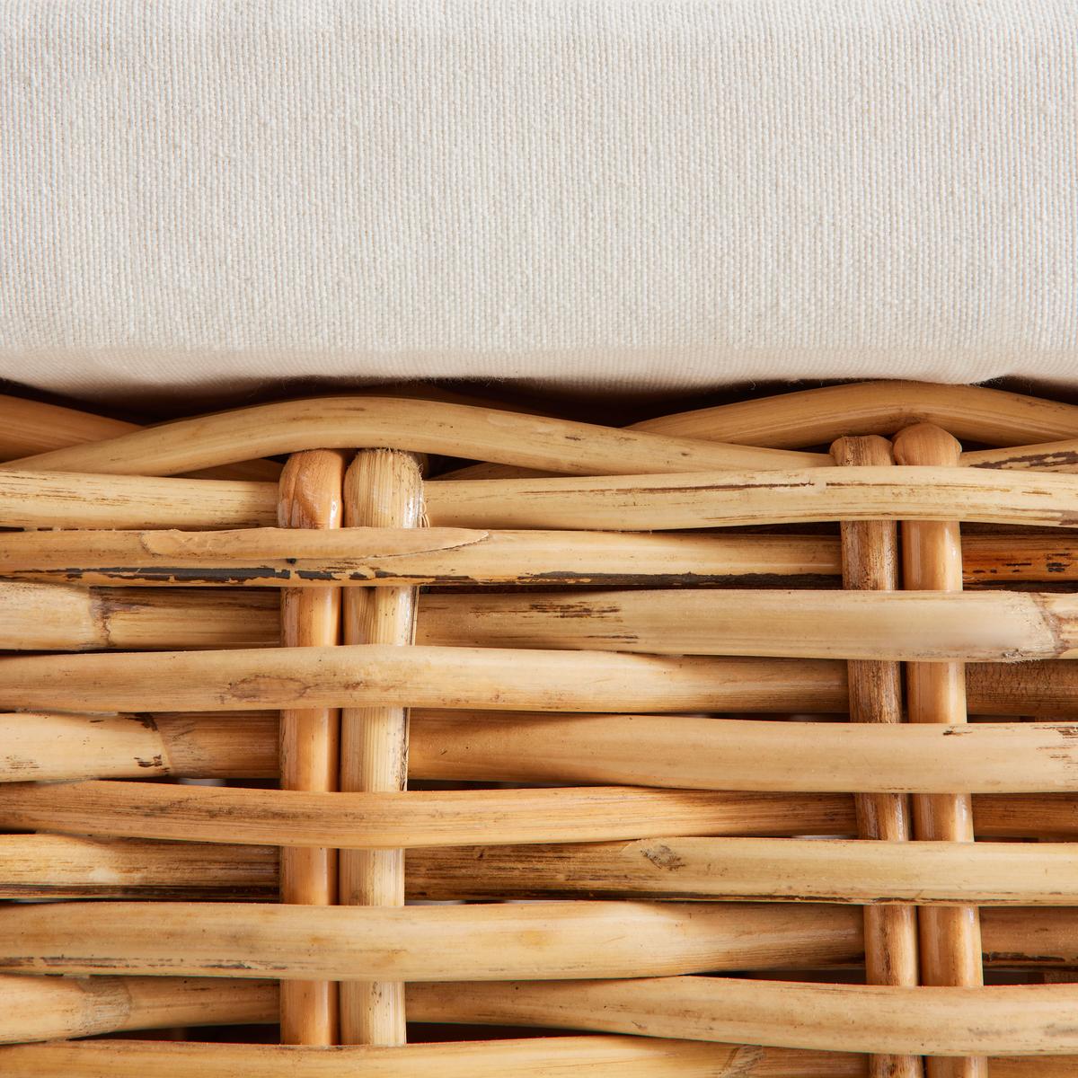 Dvosed Leano, Iz Ratana - bela/naravne barve, Moderno, tekstil/naravni materiali (150/78/87cm) - Bessagi Garden