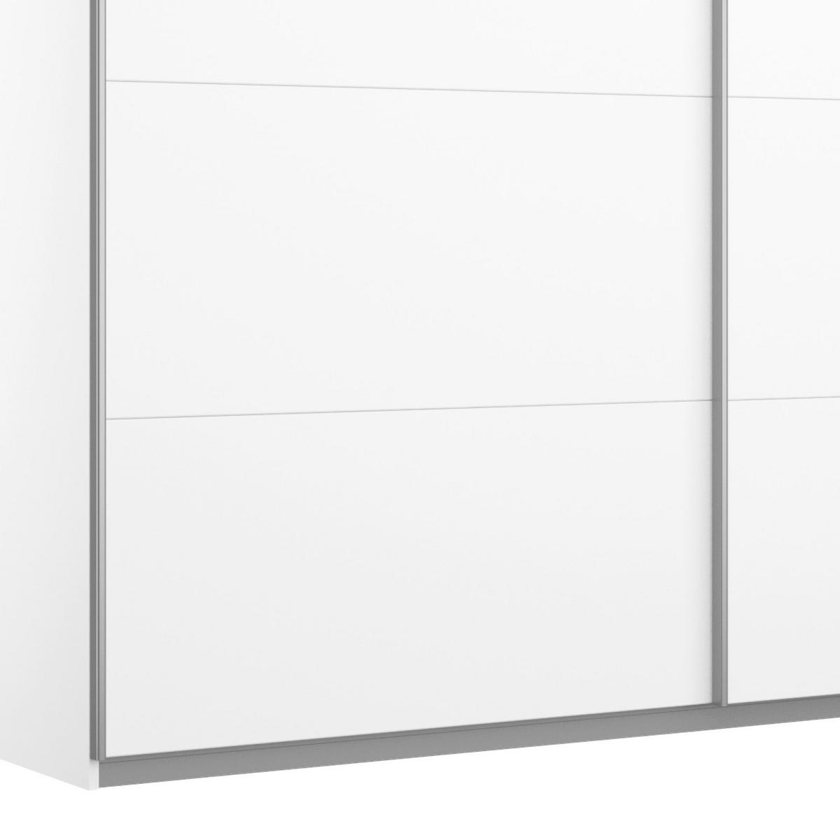 Ormar S Kliznim Vratima Belluno - bijela/boje aluminija, Moderno, drvni materijal/metal (226/210/62cm) - Modern Living
