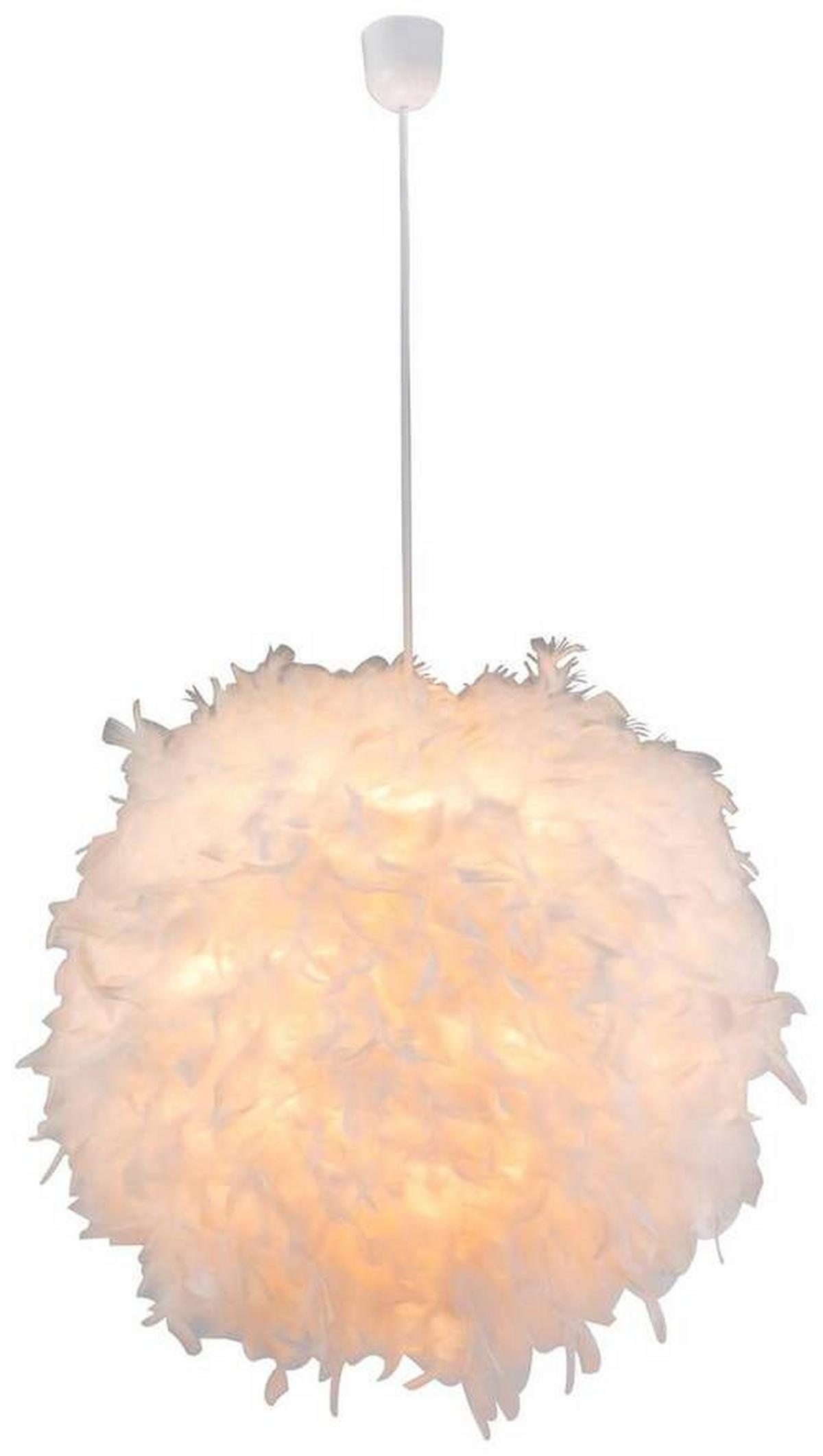 Hängeleuchte Katunga max. 40 Watt - Weiß, Basics, Kunststoff/Textil (60/130cm) - Globo