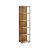 REK ALBERO - Natuurlijke kleuren/Zwart, Modern, Hout/Metaal (50/200/38cm) - Premium Living