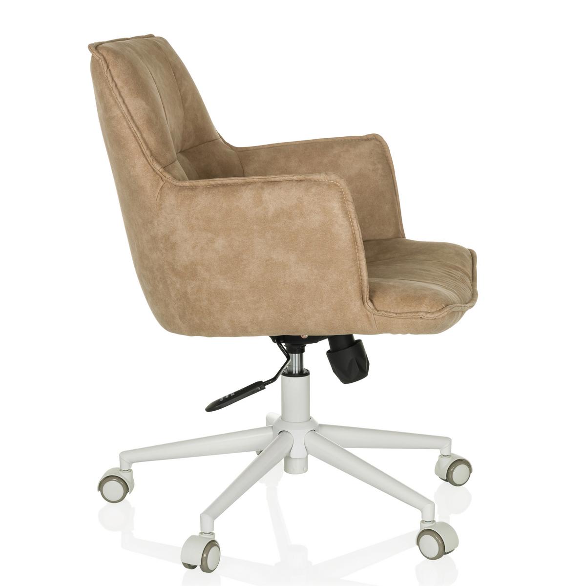 Vrtljivi Stol Solao Life, Bež - bela/bež, Moderno, kovina/umetna masa (54/85/70cm) - MID.YOU