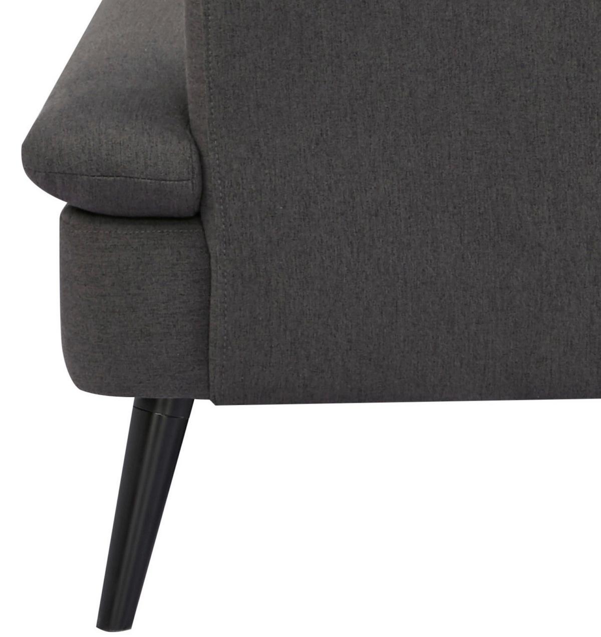 Zofa S Posteljno Funkcijo Mina, Temno Siva - siva/črna, Moderno, tekstil/les (110/180cm)