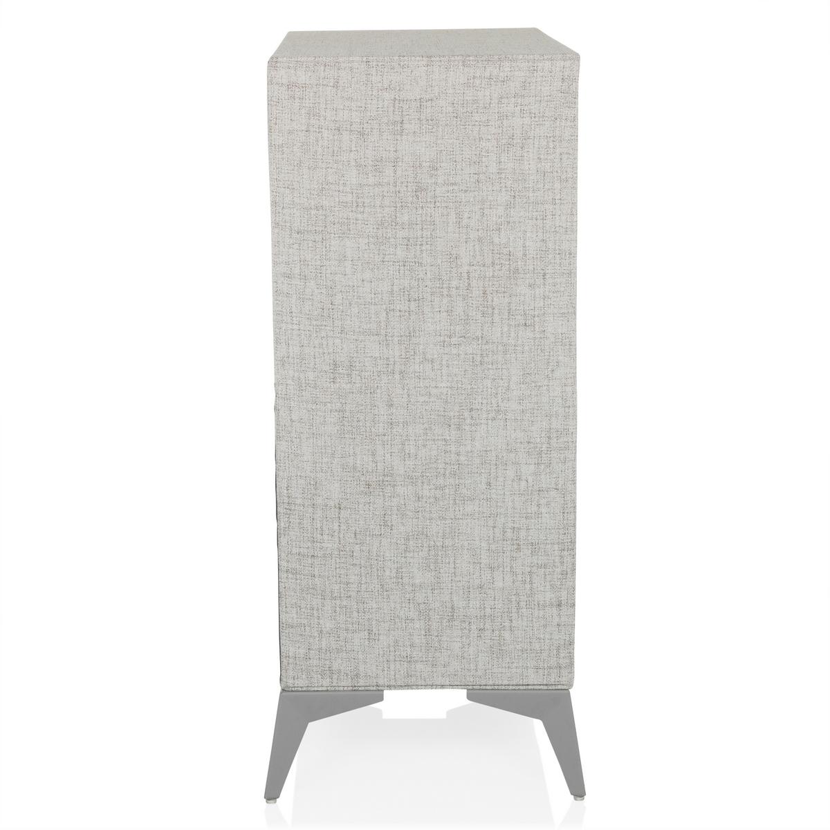 Komoda Skuffy, Siva - siva, Moderno, kovina/tekstil (60/90/35,5cm) - MID.YOU