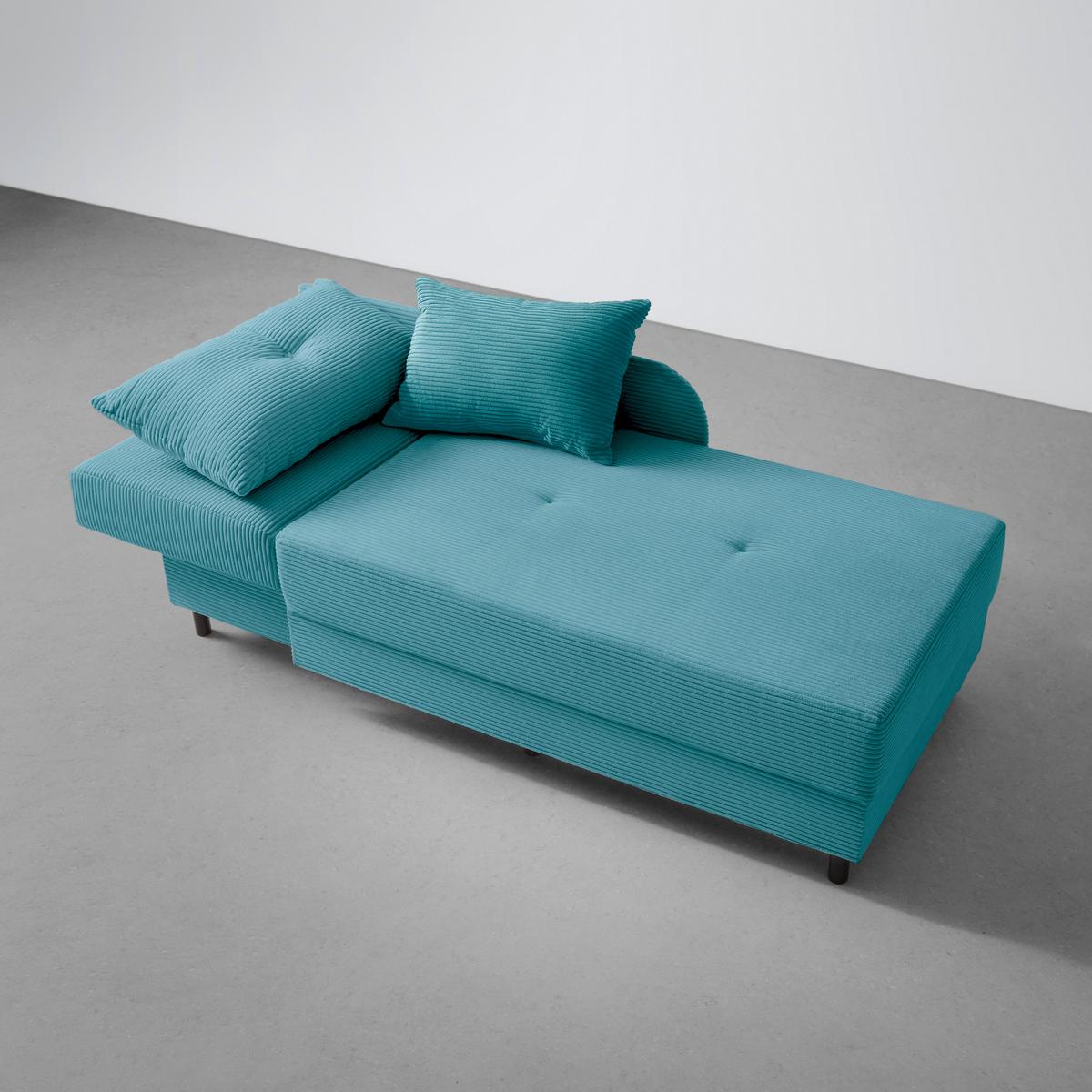 Liege Nova Petrol - Petrol/Schwarz, MODERN, Holz/Textil (85/62/145cm) - Based