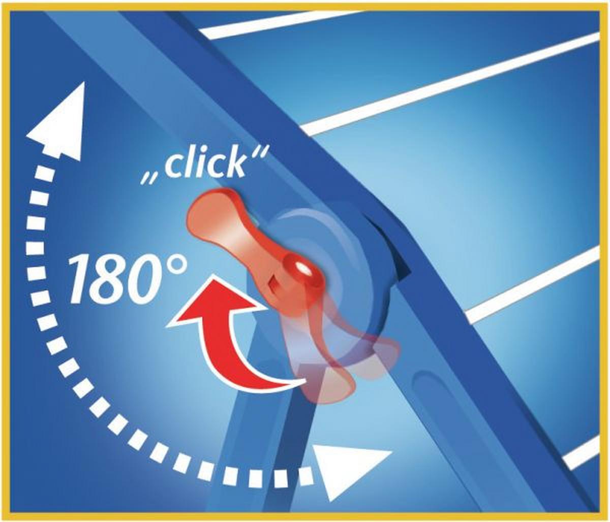 SUSZARKA NA PRANIE NA WANNĘ 81702 - niebieski/biały, Basics, tworzywo sztuczne (96-189/68/70cm) - Leifheit