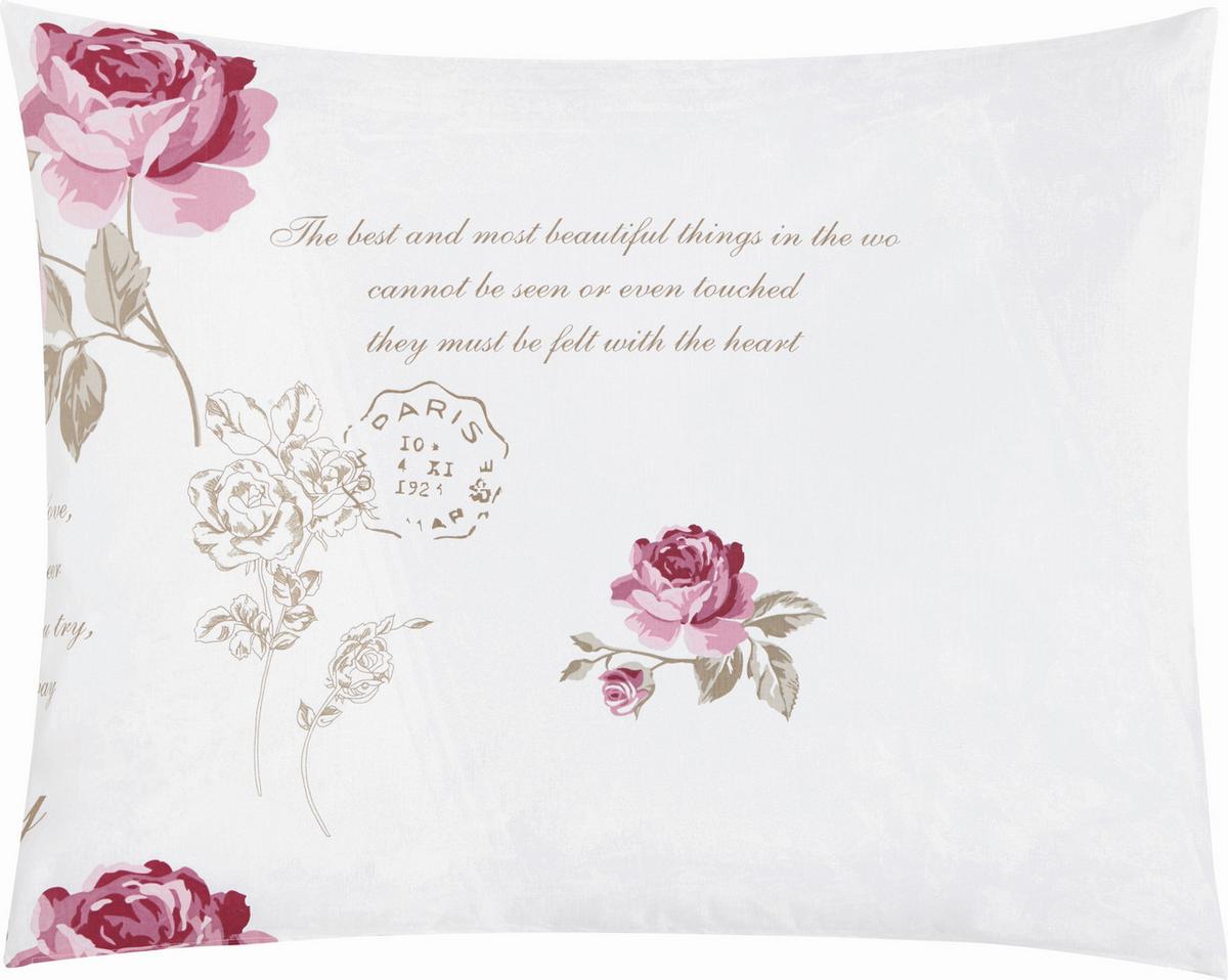 Posteljina Diary Rose 140x200/60x80cm - Romantično / ladanjski, tekstil (140/200cm) - Modern Living