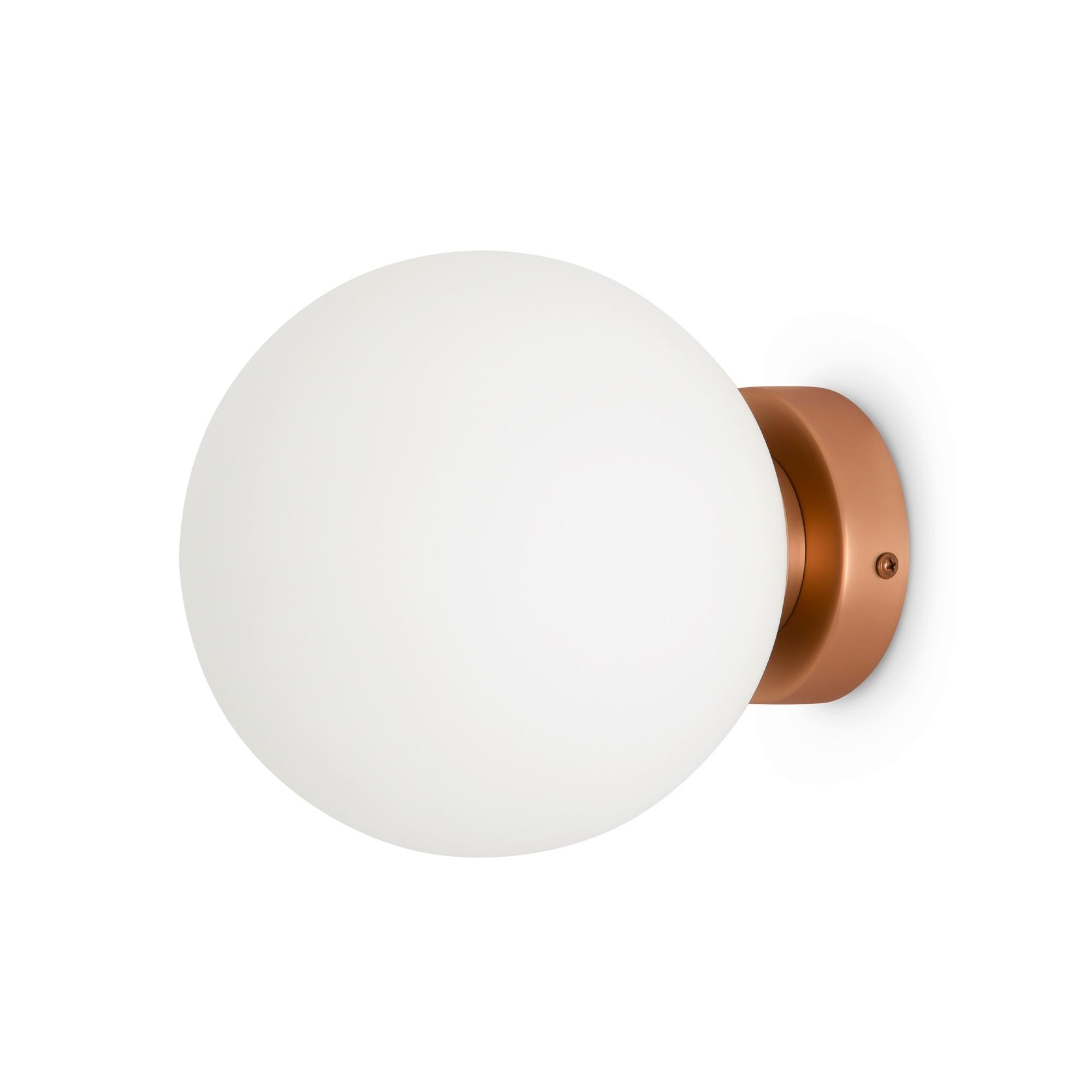 WANDLEUCHTE BASIC FORM - Weiss/Goldfarben, Trend, Glas/Metall (18/21cm) - MAYTONI