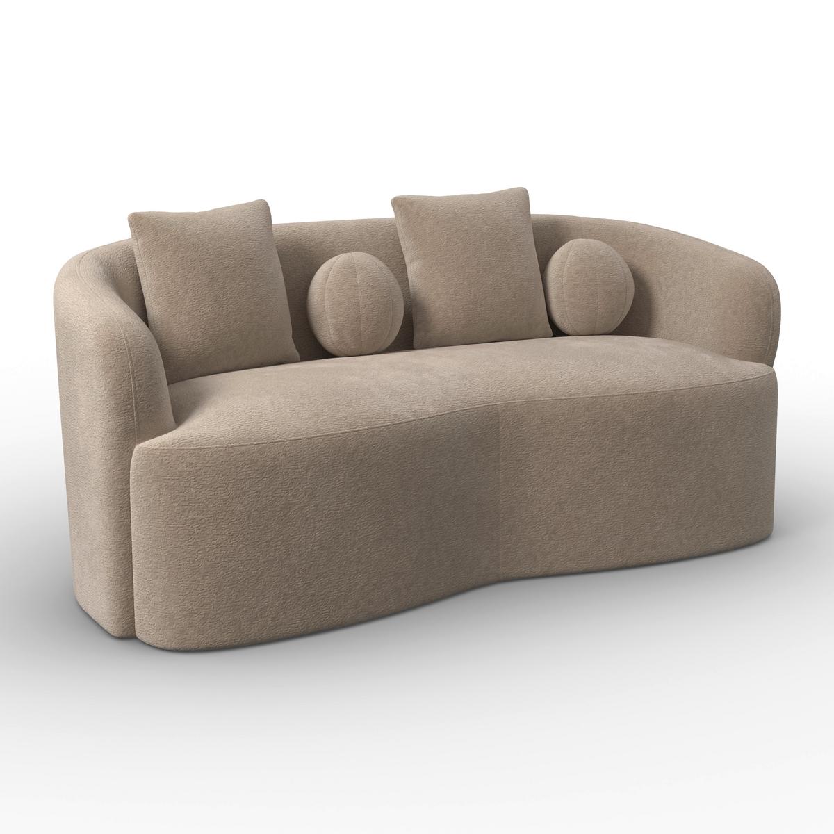 Sofa Julie Chenille Beige - Beige, MODERN, Holz/Textil (180/68/82cm)
