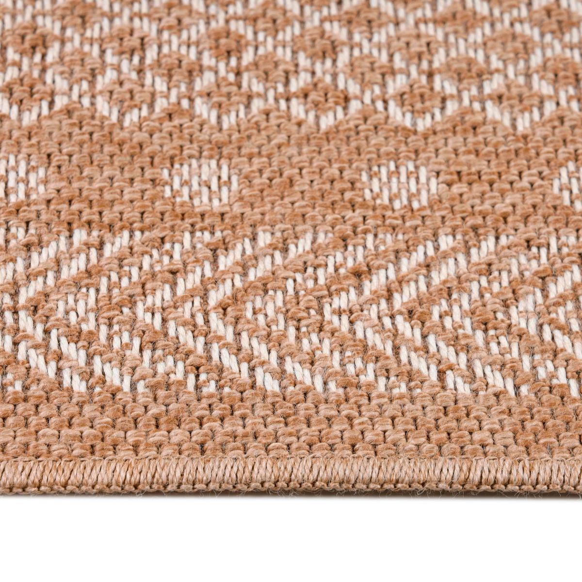 Outdoorteppich Dhaka Beige ca. 80x250cm - Beige, Basics, Textil (80/250cm) - Novel