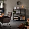 Regal in Schwarz - Schwarz, MODERN, Holzwerkstoff/Metall (100/96/33cm) - Modern Living Regal in Schwarz - Schwarz, MODERN, Holzwerkstoff/Metall (100/96/33cm) - Modern Living