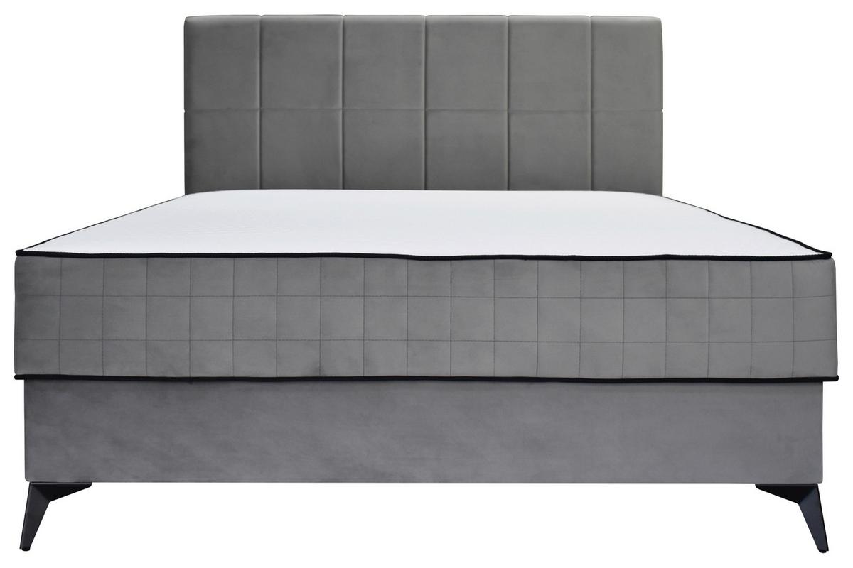Box Krevet Lina - siva/crna, Moderno, drvni materijal/drvo (160/200cm) - Modern Living