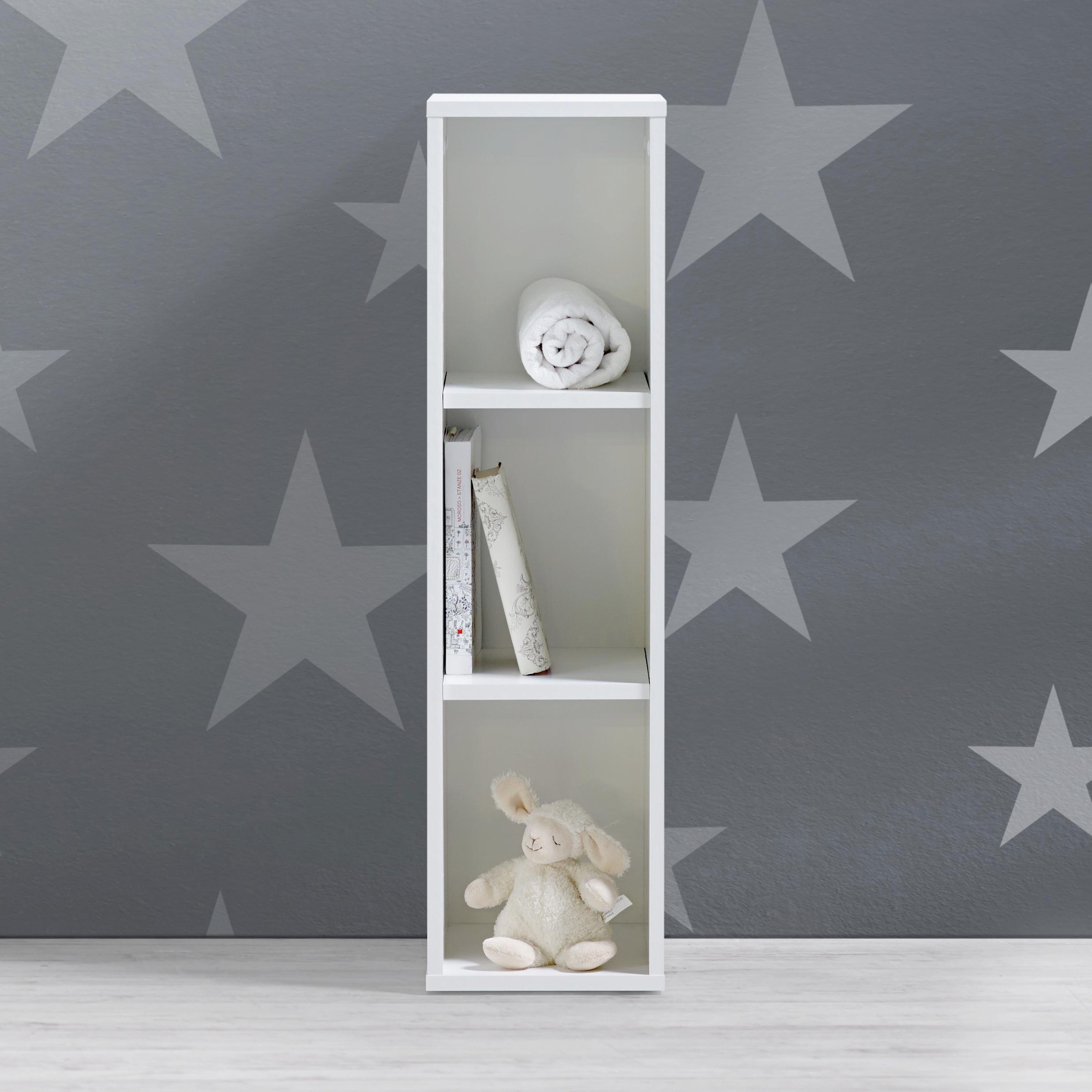 Kinderregal in Weiß 'Olivia' - Weiß, MODERN (25/93/32cm) - Bessagi Kids