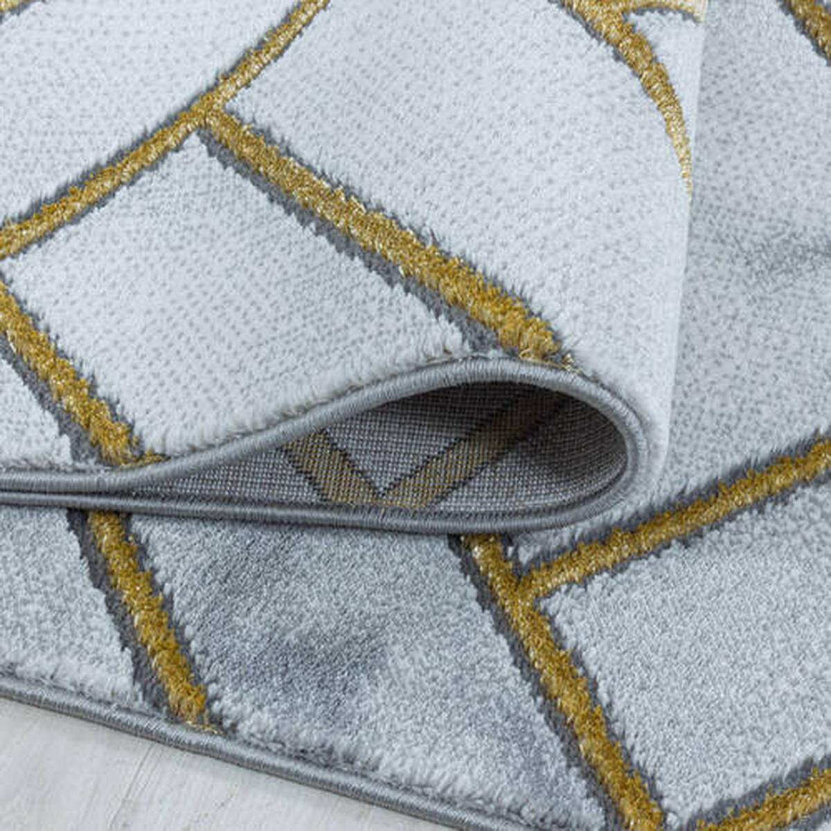 Läufer Naxos Goldfarben ca. 80x250cm - Goldfarben, Design, Textil (80/250cm)