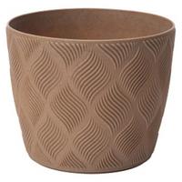 Okrasni Lonček Grow Eco Wood 17 - naravne barve, Konvencionalno, umetna masa (16,7/14cm) - Mömax