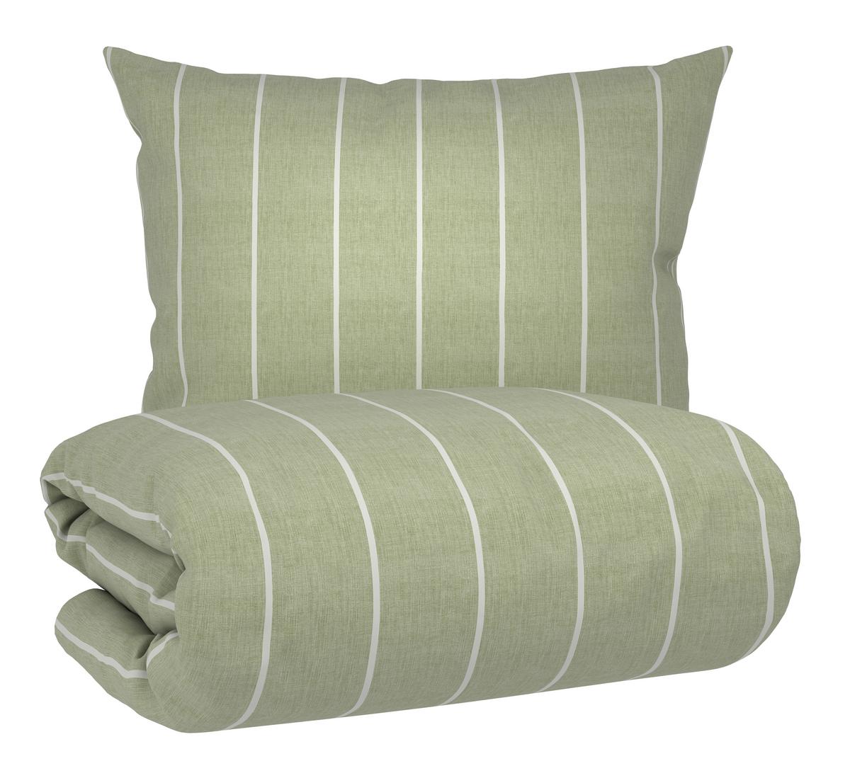 Bettwäsche Tyline Salbeigrün ca. 200x140cm - Salbeigrün, MODERN, Textil (140/200cm) - Mömax