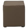 Hocker Braun - Schwarz/Braun, Kunststoff/Textil (40/42/40cm) - Modern Living Hocker Braun - Schwarz/Braun, Kunststoff/Textil (40/42/40cm) - Modern Living
