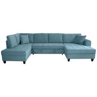 Canapea modulara MORITZ - albastru deschis, Trend, textil (178/324/155cm) - Modern Living