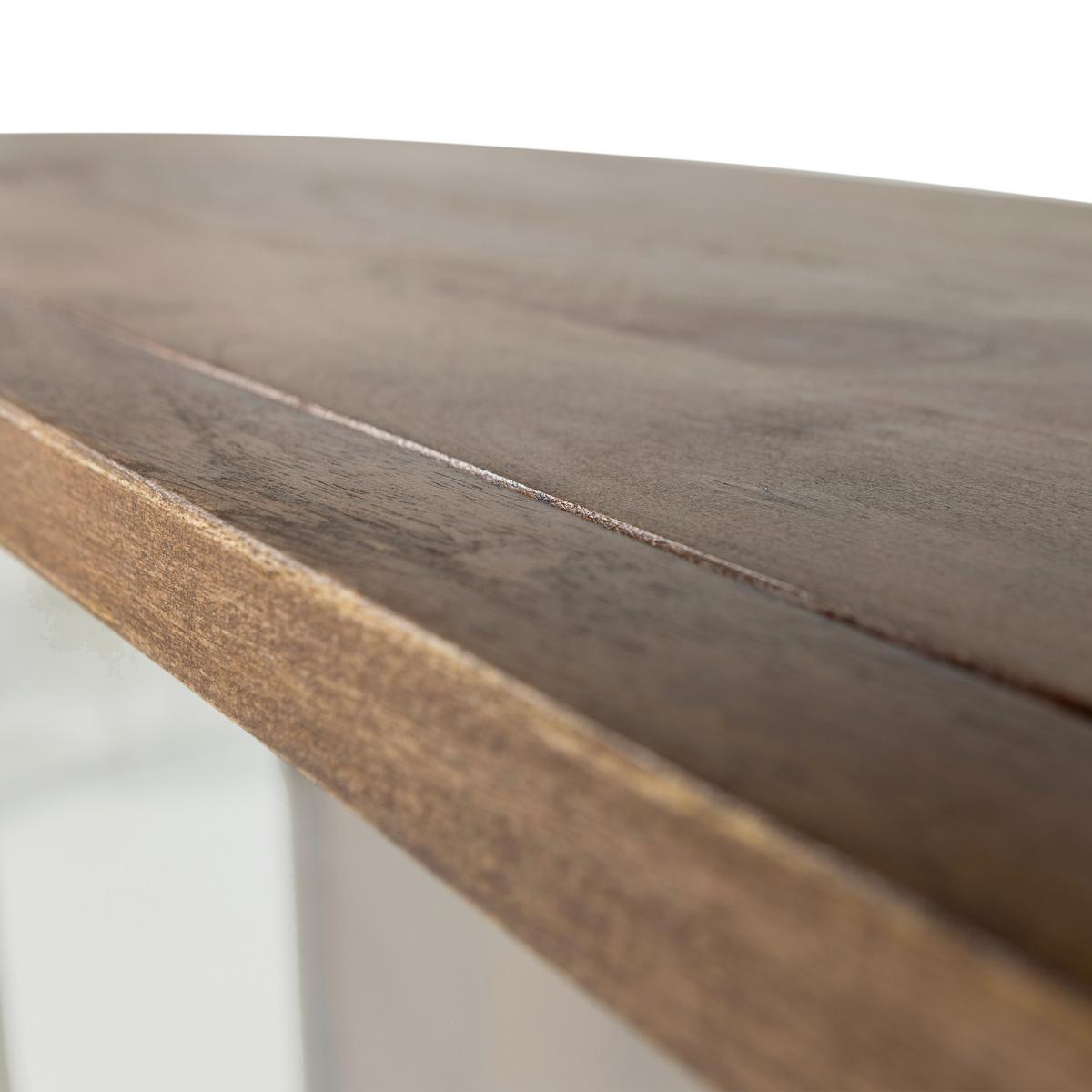 Vitrine Kella Dunkelbraun B: 100 cm - Dunkelbraun, Design, Glas/Holz (100/132/44cm) - Livetastic