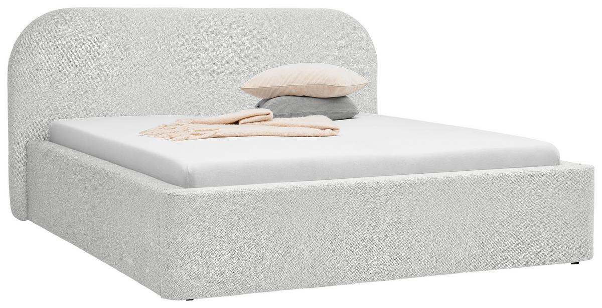 Oblazinjena Postelja - črna/krem barve, Design, tekstil (180/200cm) - Mömax
