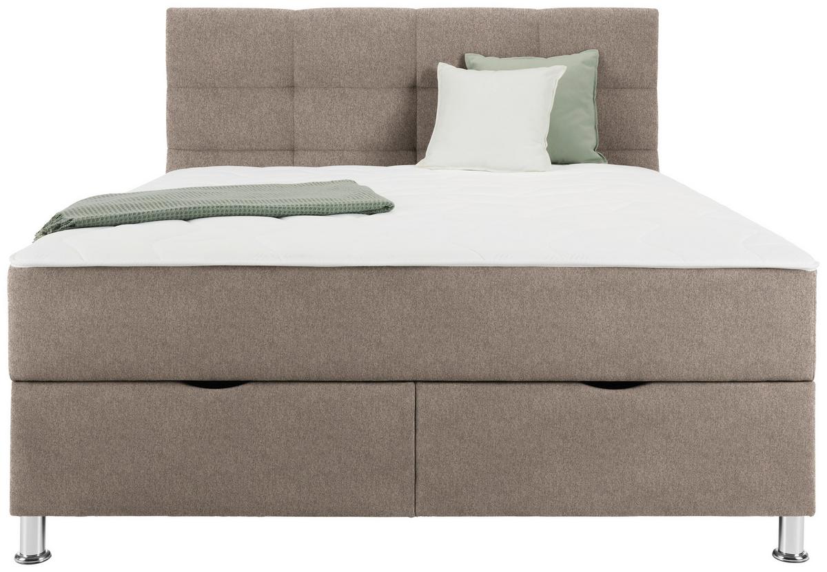Box Krevet Oviedo - cappuccino, Konvencionalno, tekstil/metal (180/200cm) - Based