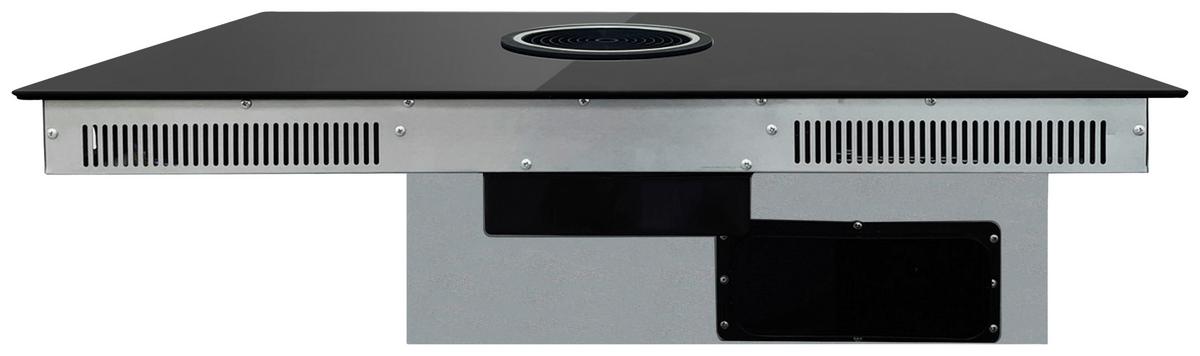 Kochfeld-Dunstabzug-Kombi IN4-DA-2FZA+W - Schwarz, MODERN, Metall (90/24.50/52cm) - PKM