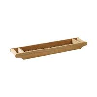 Badewannenablage Bath Bathtub Tray - Naturfarben/Teakfarben, Design, Holz (68/6/15cm) - Livetastic