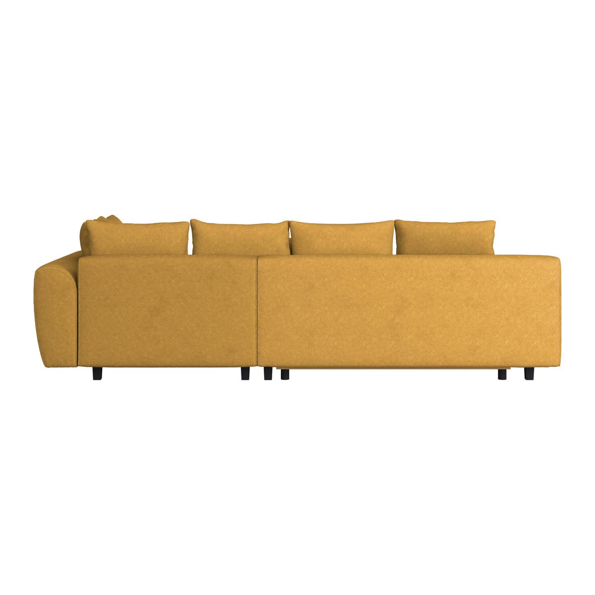 Kutna Garnitura Mendoza - siva/boje senfa, Design, tekstil/drvo (309/197cm) - Modern Living