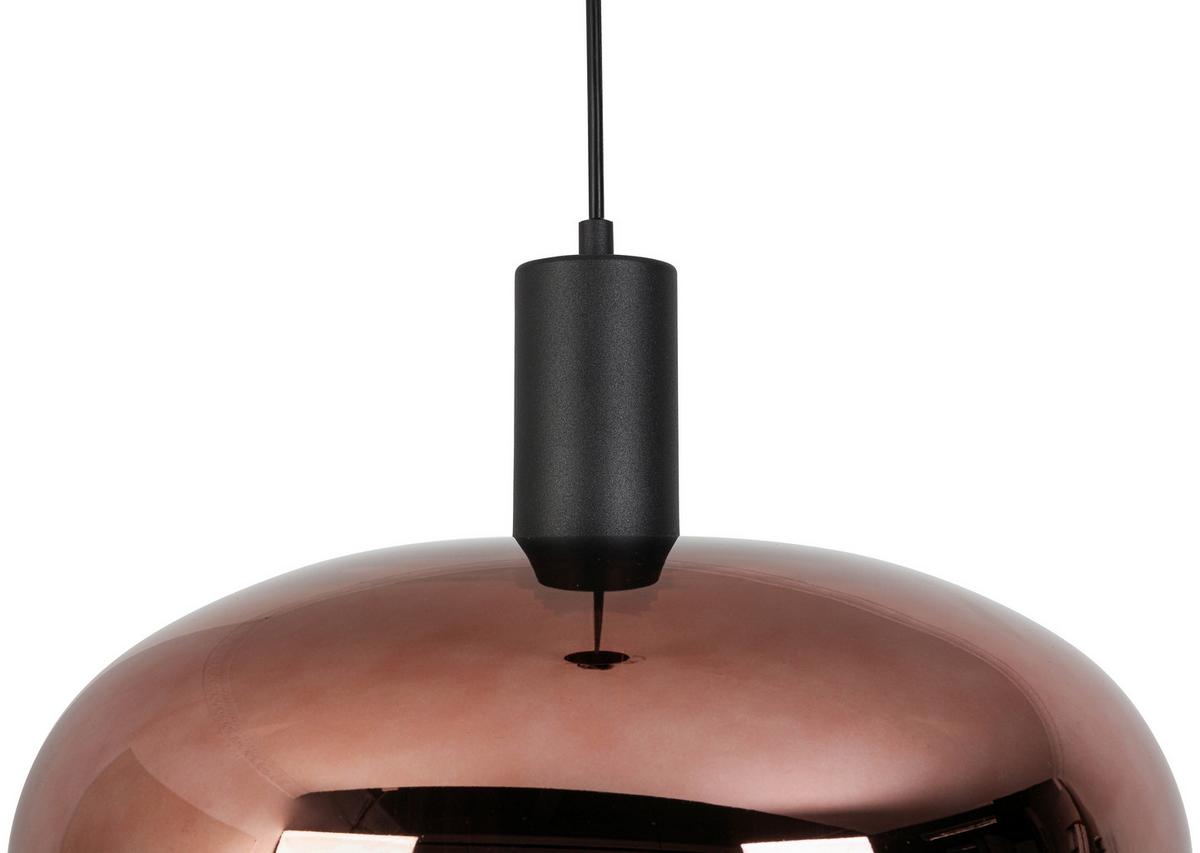 Függőlámpa Schön - fekete/rézszínű, Modern, műanyag/Üveg (40/120cm) - Mömax