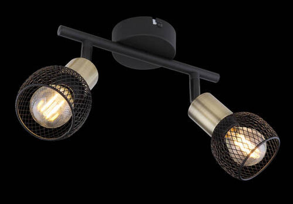 Reflektor 54028-2 Fiastra - crna, Basics, metal (22/8/14cm) - Globo