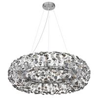 KRISTALL-HÄNGELEUCHTE 64135H3C  KATRINA - Klar/Chromfarben, Lifestyle, Glas/Kunststoff (80/150cm) - Globo