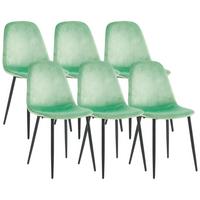 STUHL-SET FIOLO - Schwarz/Mintgrün, Design, Holzwerkstoff/Textil (41/85/44cm) - MID.YOU