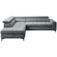 Kutna Garnitura Talia - tamno siva/crna, Basics, tekstil/metal (203/70-90/251cm) - Modern Living