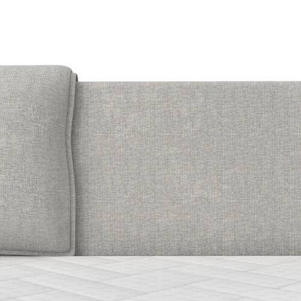 Postelja Boxspring Mosamo, 180x200, Svetlo Siva - črna/svetlo siva, Moderno, umetna masa/tekstil (180/200cm) - Bessagi Home