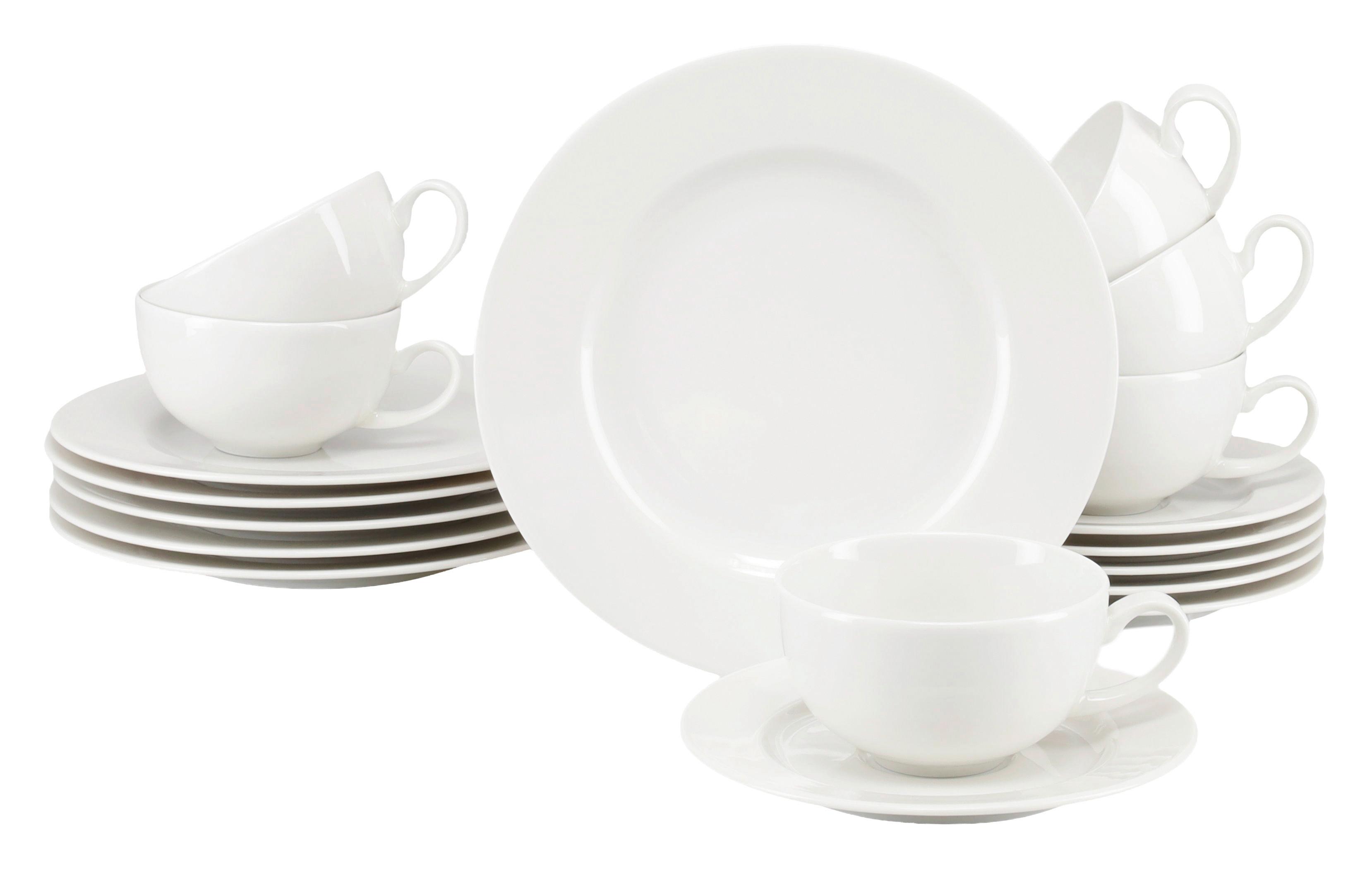 Kavni Servis Venice Creme, 18-Delni - krem barve, Basics, keramika - Creatable