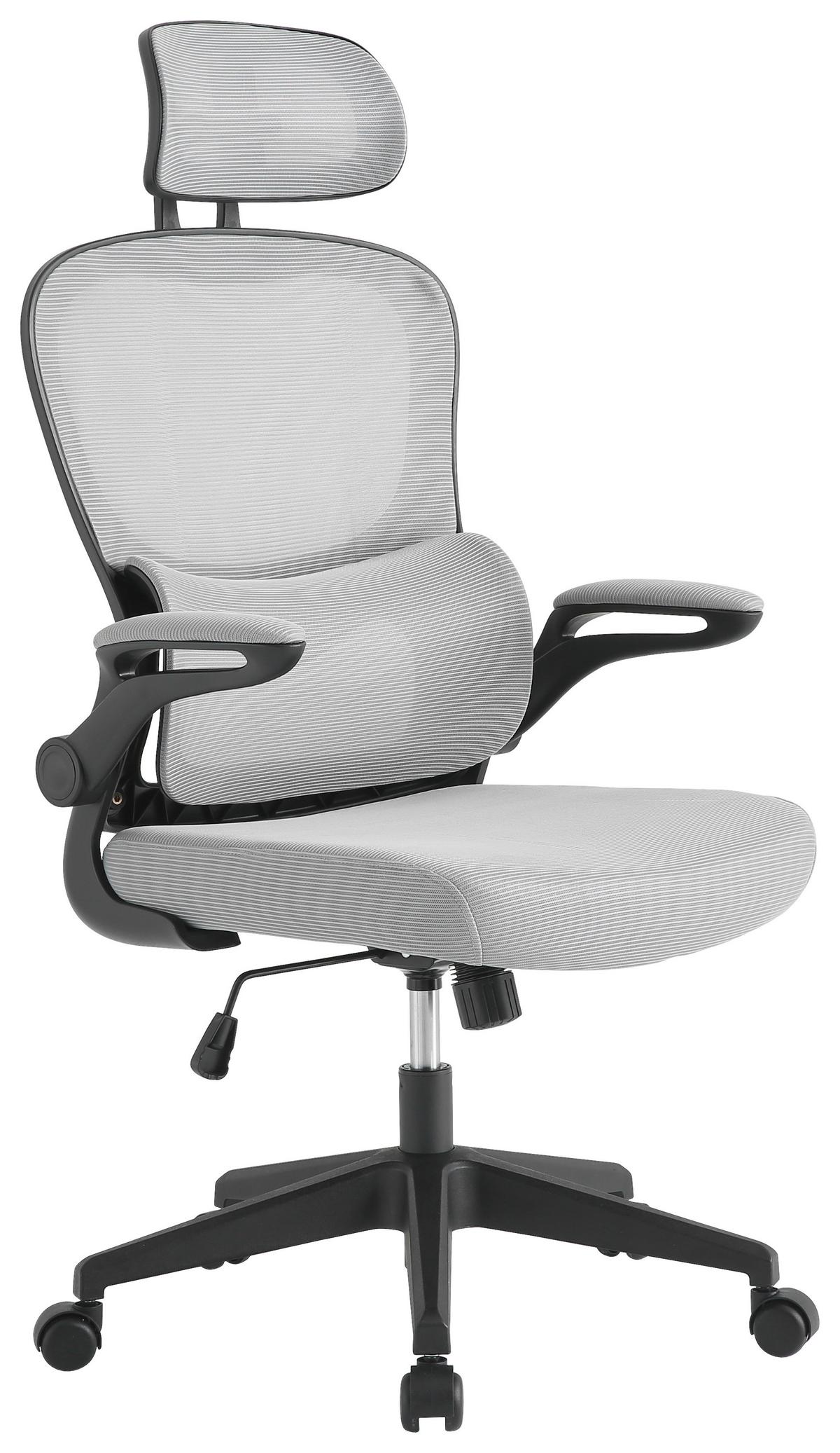 Uredska Stolica Galaxy - siva/crna, Moderno, drvo/metal (63/117-127/69cm) - Modern Living