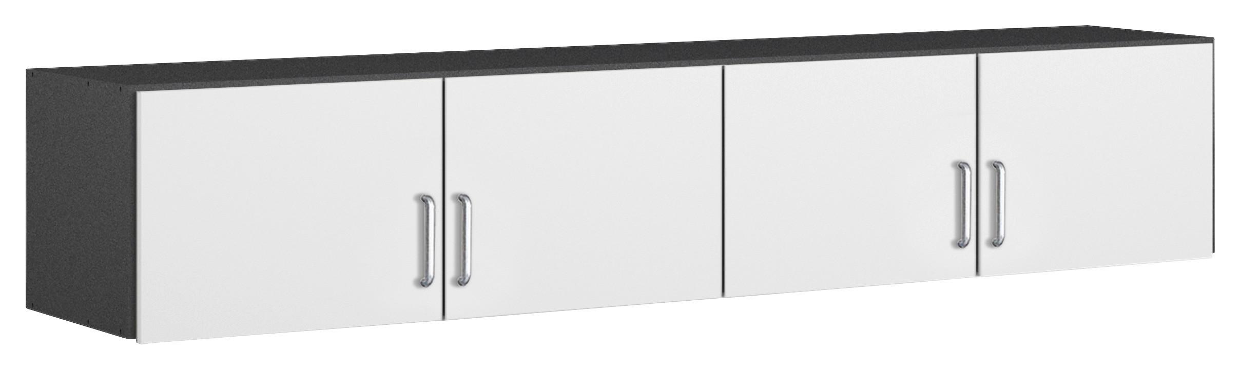 Nastavek Za Omaro Aalen, Bela, Siva, Š. 181 Cm - siva/bela, Konvencionalno, leseni material (181/39/54cm)