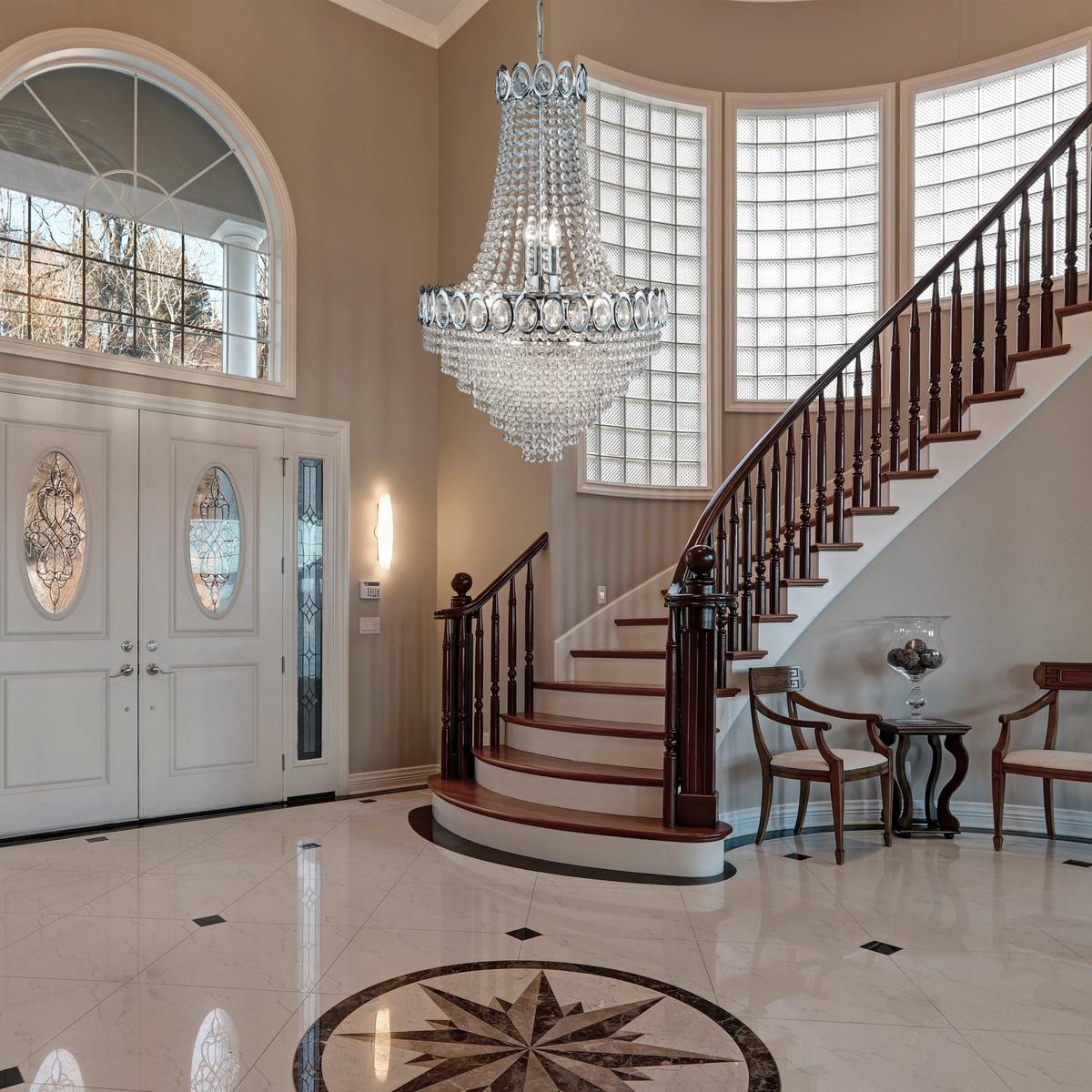 Kristály Függőlámpa 1711-11cc - krómszínű, Lifestyle, üveg/fém (54/240cm)