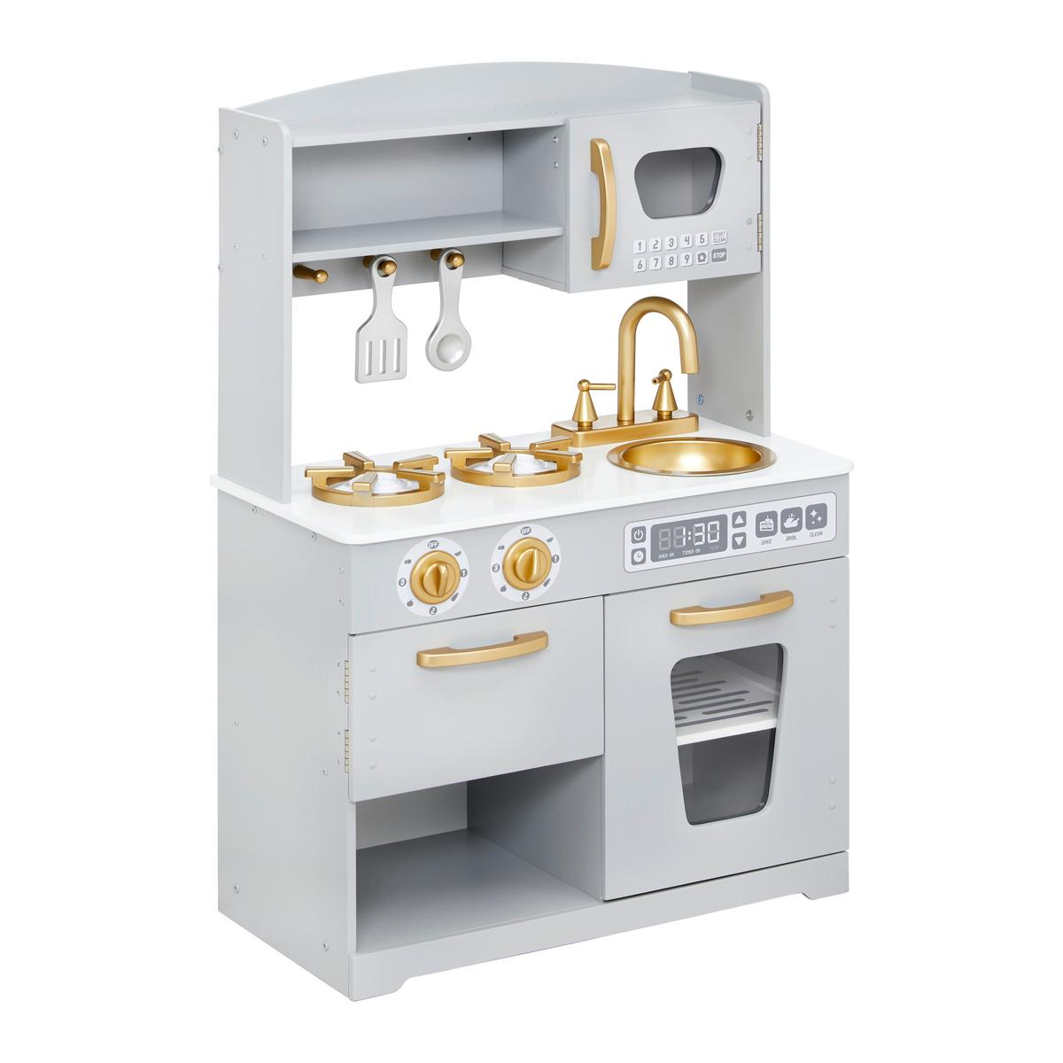 Gyerekkonyha Bea - szürke, Modern, műanyag (60/90/31cm) - Bessagi Kids