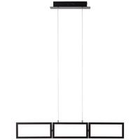 LED-Hängeleuchte Ranut Schwarz max. 34 Watt - Schwarz, Design, Kunststoff/Metall (80,5/12/120cm) - Brilliant