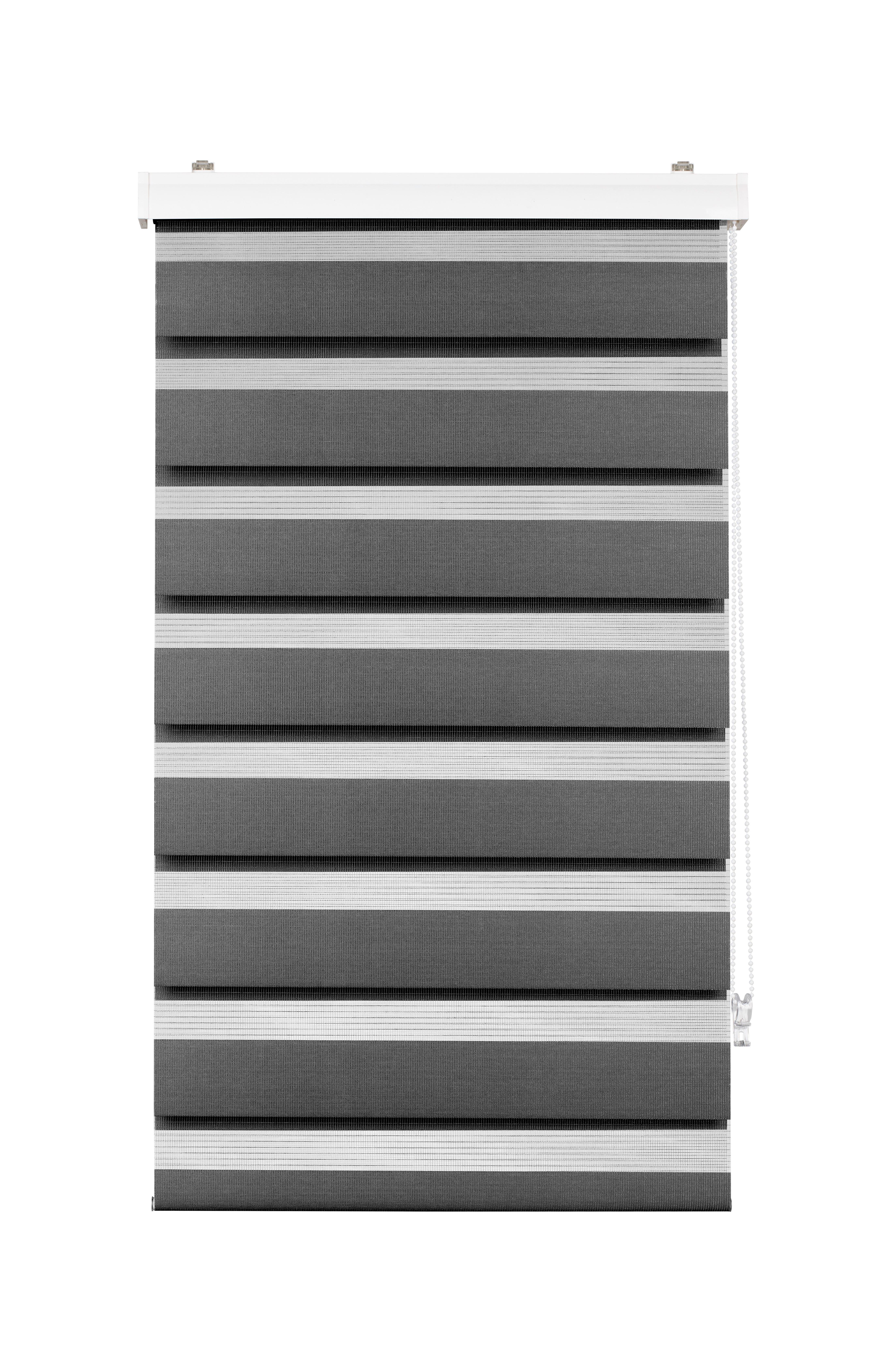 Duorollo Thomas in Schwarz ca. 60x120cm - Schwarz, Kunststoff/Textil (60/160cm) - Premium Living