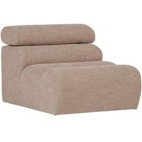 SOFAELEMENT Novi Taupe B: 82cm - Taupe/Schwarz, Design, Kunststoff/Textil (82/86/113cm) - Livetastic