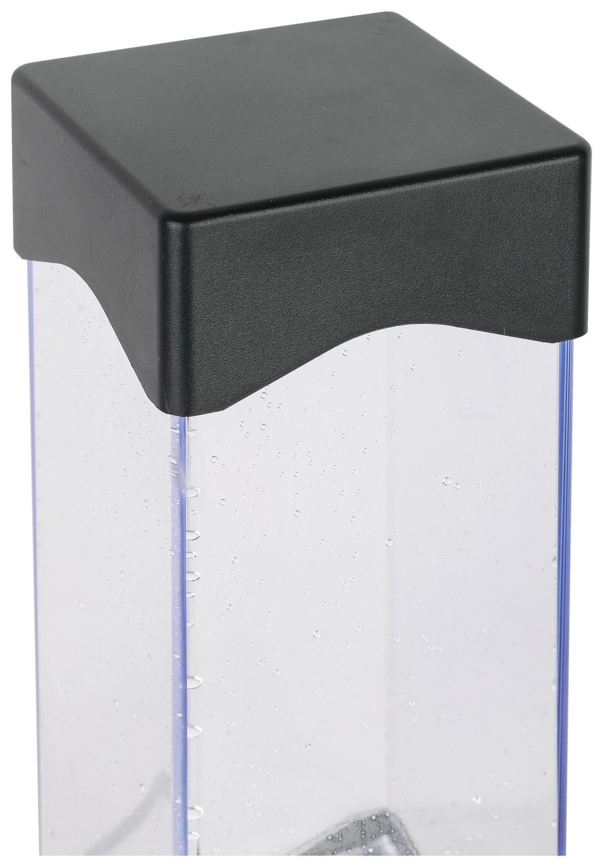 LED-Dekoleuchte Qualle in Schwarz/Transparent max. 1,2 W - Transparent/Schwarz, MODERN, Kunststoff (7,95/7,5/23cm) - Modern Living