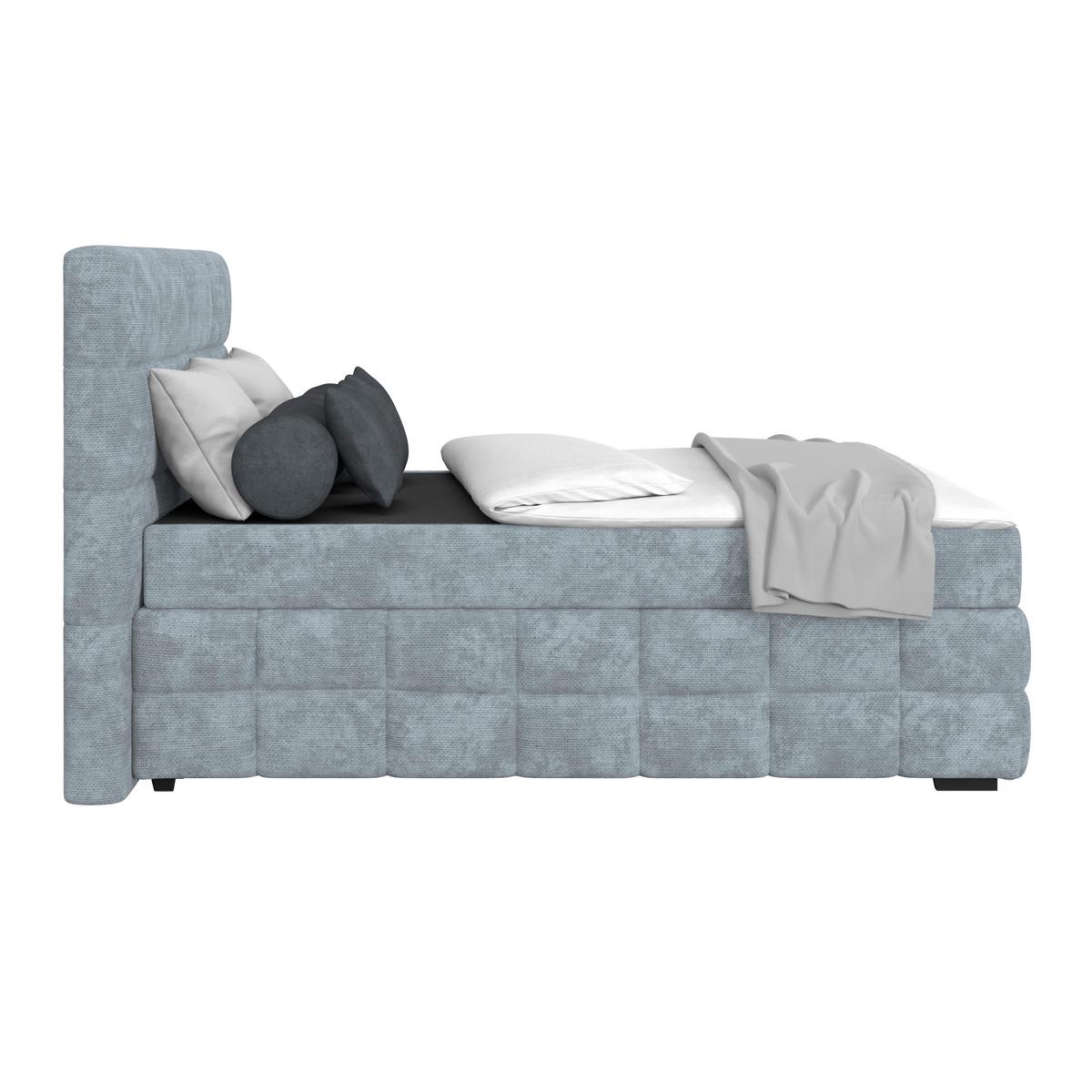 PAT BOX VEGA - albastru deschis/verde, Trend, lemn/textil (140/200cm) - Modern Living