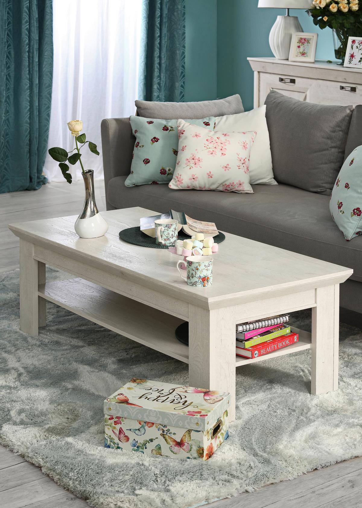 Stolić Kashmir - bijela, Konvencionalno, drvni materijal (120/45/60cm) - Premium Living
