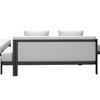 LOUNGEGARNITUR CHERRY - Hellgrau/Schwarz, MODERN, Kunststoff/Textil (265/73,5/265cm) - Bessagi Garden