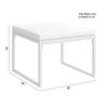 LOUNGEGRUPP ARIELLA - ljusgrå/akaciefärgad, Modern, metall/trä (160/88/65cm) - Bessagi Garden