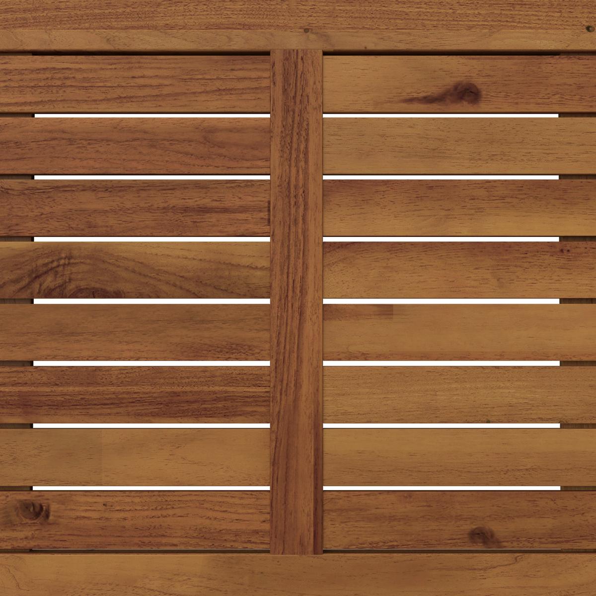 Loungegarnitur Enrica Schwarz/Akazie Rope - Schwarz/Akaziefarben, MODERN, Holz/Kunststoff (120/84/70cm) - Bessagi Garden