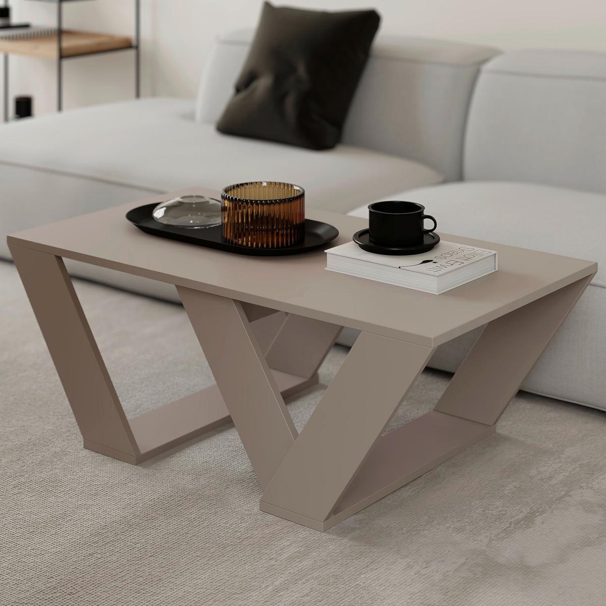Klubska Miza Pipra - bež, Design, leseni material (120/40/60cm) - Livetastic