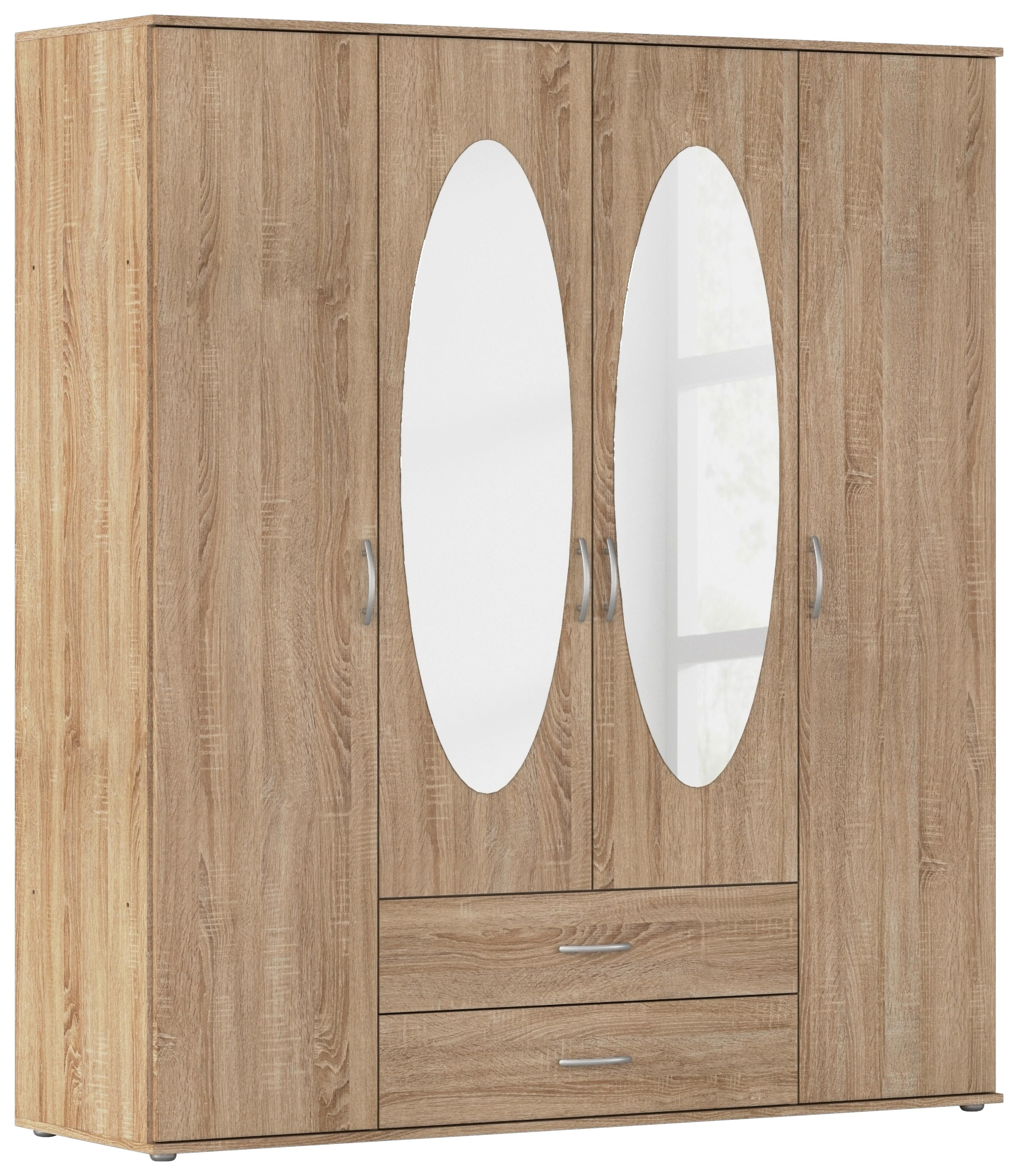 DULAP PAUL - culoare lemn stejar, Konventionell, material pe bază de lemn (168/188/52cm)
