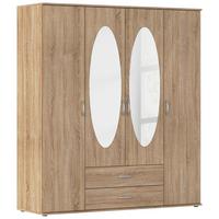 DULAP PAUL - culoare lemn stejar, Konventionell, material pe bază de lemn (168/188/52cm)